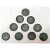 Image 1 : LOT OF 10 GERMAN NAZI COINS - 10 REICHSPFENNIG