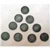 Image 2 : LOT OF 10 GERMAN NAZI COINS - 10 REICHSPFENNIG