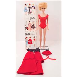 VINTAGE 1960'S PLATINUM BUBBLE HAIR CUT BARBIE DOLL IN ORIGINAL BOX