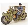 Image 1 : CAST IRON PARCEL POST MOTORCYCLE W/ RIDER