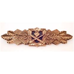 GERMAN NAZI ARMY GOLD CLOSE COMBAT CLASP
