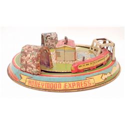 C. 1940S TIN LITHO HONEYMOON EXPRESS WIND-UP TRAIN