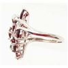 Image 4 : STERLING SILVER GARNET RING - SIZE 7