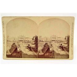 1876 STEREOVIEW PHOTO CARD AT INTERNATIONAL EXPOSITION