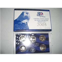 2005 UNITED STATES 50 STATES QUARTER PROOF SET RED BOOK ORIGINAL ISSUE VALUE IS $15.95 HAS *CA/MN/OR