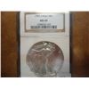 Image 1 : 1992 AMERICAN SILVER EAGLE NGC MS69