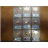 Image 2 : 9 PCGS LINCOLN CENTS  SEE DESCRIPTION