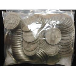 INVESTOR LOT OF 100-35% SILVER JEFFERSON WAR NICS