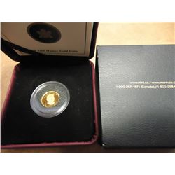 2010 CANADA 1/25TH OZ. GOLD PROOF COIN