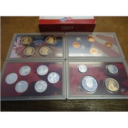 2009 US SILVER PROOF SET (WITH BOX) 18 PIECES