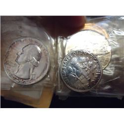 PARTIAL 1952 US SILVER PROOF SET MISSING HALF $