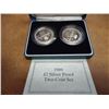 Image 1 : 1989 UNITED KINGDOM 2 POUND SILVER PF 2 COIN SET
