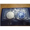 Image 1 : 1971  IKE SILVER DOLLAR UNCIRCULATED (BLUE PACK)