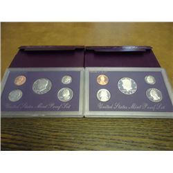 1988 & 1989 US PROOF SETS (WITH BOXES)