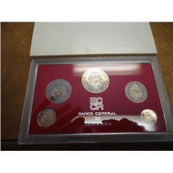 1976 COSTA RICA 5 COIN PROOF SET
