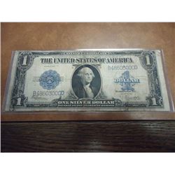 1923 LARGE SIZE HORSE BLANKET $1 SILVER CERT.