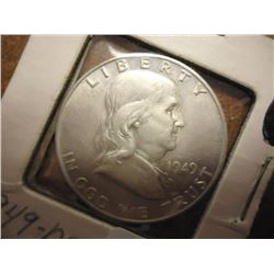 1949-D FRANKLIN HALF DOLLAR AU/UNC