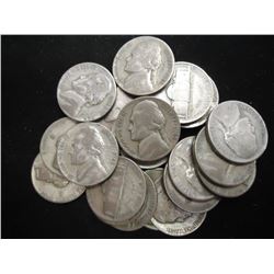 20 35% SILVER JEFFERSON WAR NICKELS