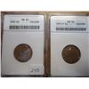 Image 1 : 2 ANACS SLABBED JEFFERSON NICKELS SEE DESCRIPTION