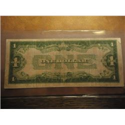 1928-A $1 SILVER CERTIFICATE FUNNY BACK