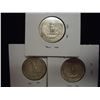 Image 2 : 1950,51 & 54-D WASHINGTON SILVER QUARTERS