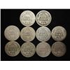 Image 2 : 10 ASSORTED BARBER DIMES