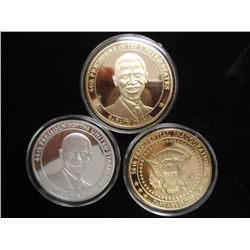 3-2009 BARACK OBAMA INAUGURATION TOKENS (PF)