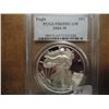 Image 1 : 2004-W AMERICAN SILVER EAGLE PCGS PR69 DCAM