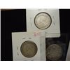 Image 2 : 1915,16 & 17 CANADA SILVER 25 CENTS