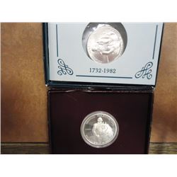 1982 D & S WASHINGTON COMMEMORATIVE HALVES
