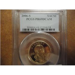 2006-S SACAGAWEA DOLLAR PCGS PR69 DCAM