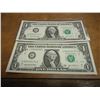 Image 1 : 2-2003-A $1 FRN'S LOW CONSECUTIVE SERIAL 'S UNC
