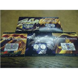 5 ASSORTED 50 STATE QUARTER P & D UNC SETS