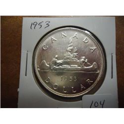 1953 CANADA SILVER DOLLAR