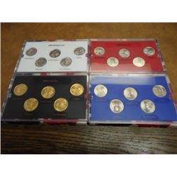 4-2000 US 50 STATE QUARTERS UNC SETS WITH BOXES