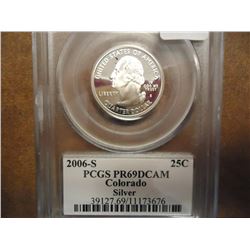 2006-S SILVER COLORADO QUARTER PCGS PR69 DCAM