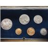 Image 1 : 1966 AUSTRALIA 6 COIN MINT SET IN HARD BLUE CASE