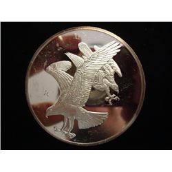 2.15 OZ. STERLING SILVER PF ROUND "OSPREY'S"