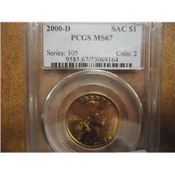 2000-D SACAGAWEA DOLLAR PCGS MS67