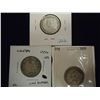 Image 1 : 1932,34 & 35 CANADA SILVER 25 CENTS