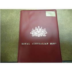 1970 AUSTRALIA MINT SET 6 COINS IN RED CASE