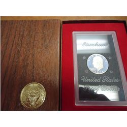 1972-S IKE SILVER DOLLAR PROOF (BROWN PACK)