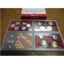 2009 US SILVER PROOF SET (WITH BOX) 18 PIECES