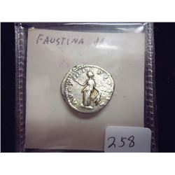 SILVER FAUSTINA JR. ANCIENT COIN