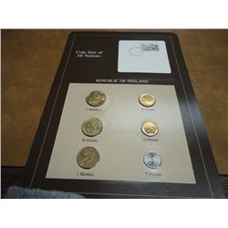 COIN SETS OF ALL NATIONS "FINLAND" 6 COINS ON