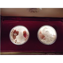 1983 & 1984-S US OLYMPIC PROOF SILVER DOLLARS