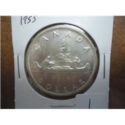 1955 CANADA SILVER DOLLAR