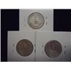 Image 2 : 1941,42 & 43 WASHINGTON SILVER QUARTERS