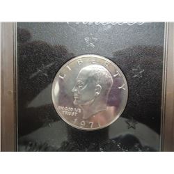 1971-S IKE SILVER DOLLAR PROOF (BROWN PACK) NO BOX