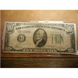 1934-C $10 FRN GREEN SEAL